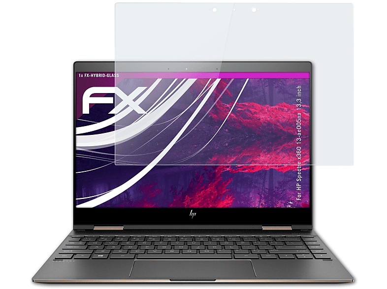 ATFOLIX FX-Hybrid-Glass Schutzglas(für HP Spectre x360 13-ae005na (13,3 inch))