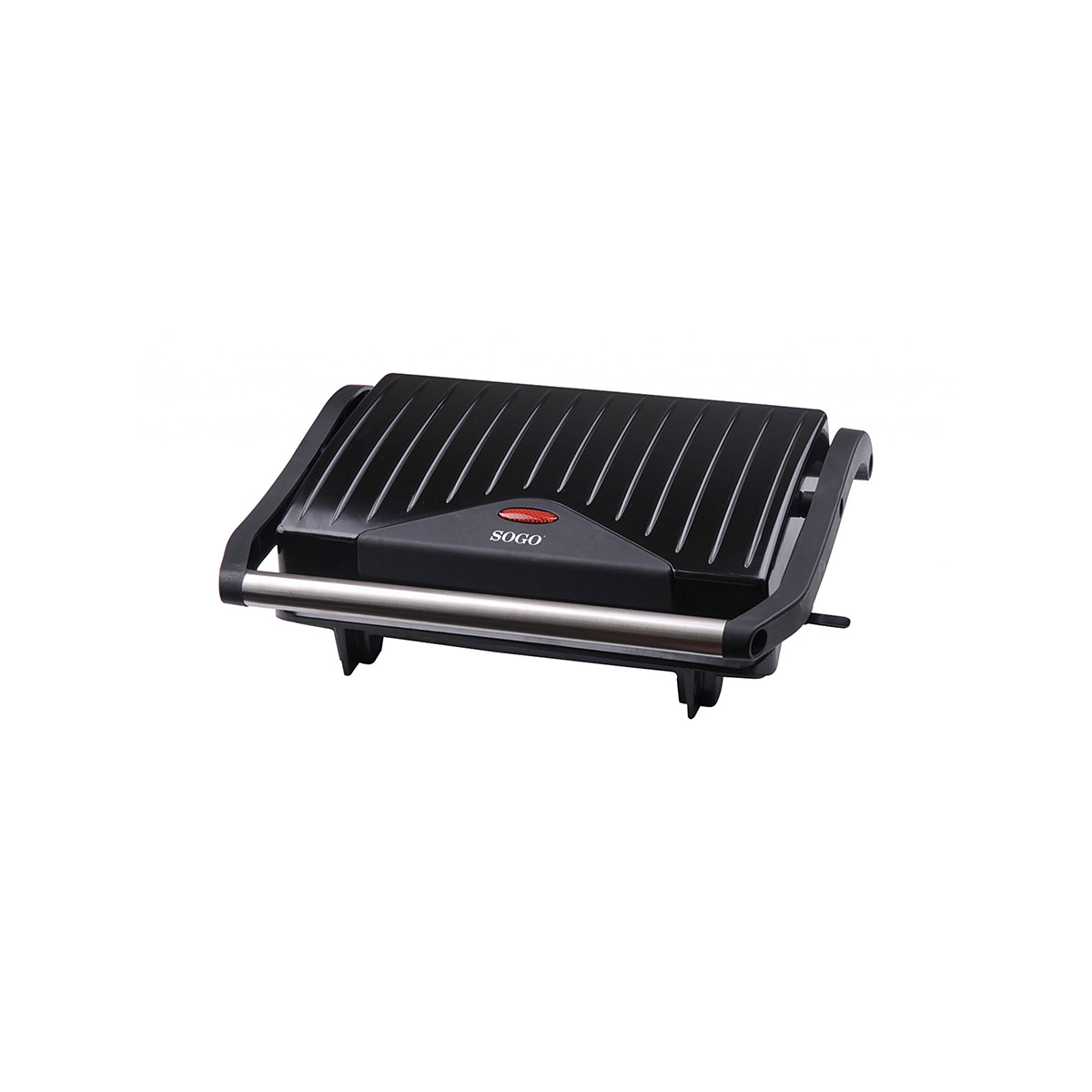 Plancha Cocina Grill sandwichera rapida potente resistente antiadherente limpieza parrilla sogo tostador negro 307x249x109 sanss7122 press 2 rebanadas 750w