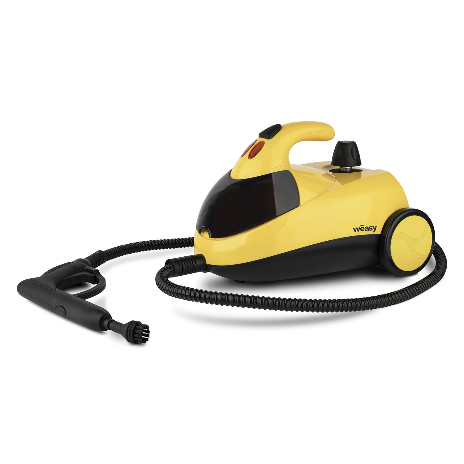 Limpiador a vapor NVP15 - H.KOENIG, 1500 W, 1,5 Liter, 4,5 barbar, Amarillo