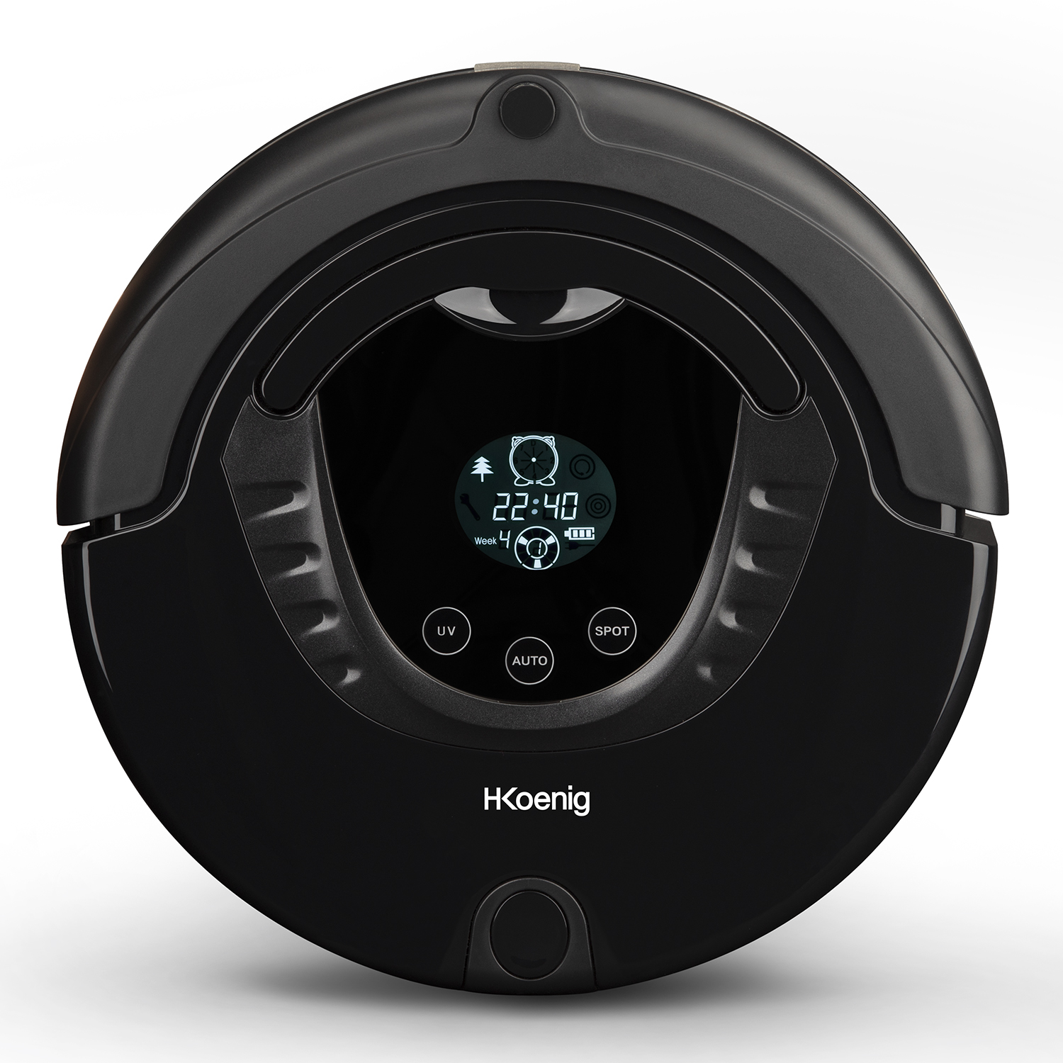 Robot aspirador - SWR28 H.KOENIG, 24 W, 90 min, Negro