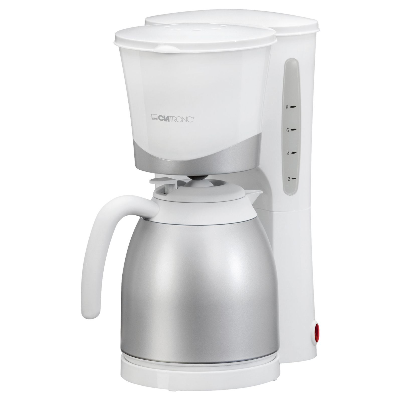 Clatronic Ka 3327 independiente cafetera de goteo jarra termo acero inoxidable 8 10 tazas filtro 1 870w 870