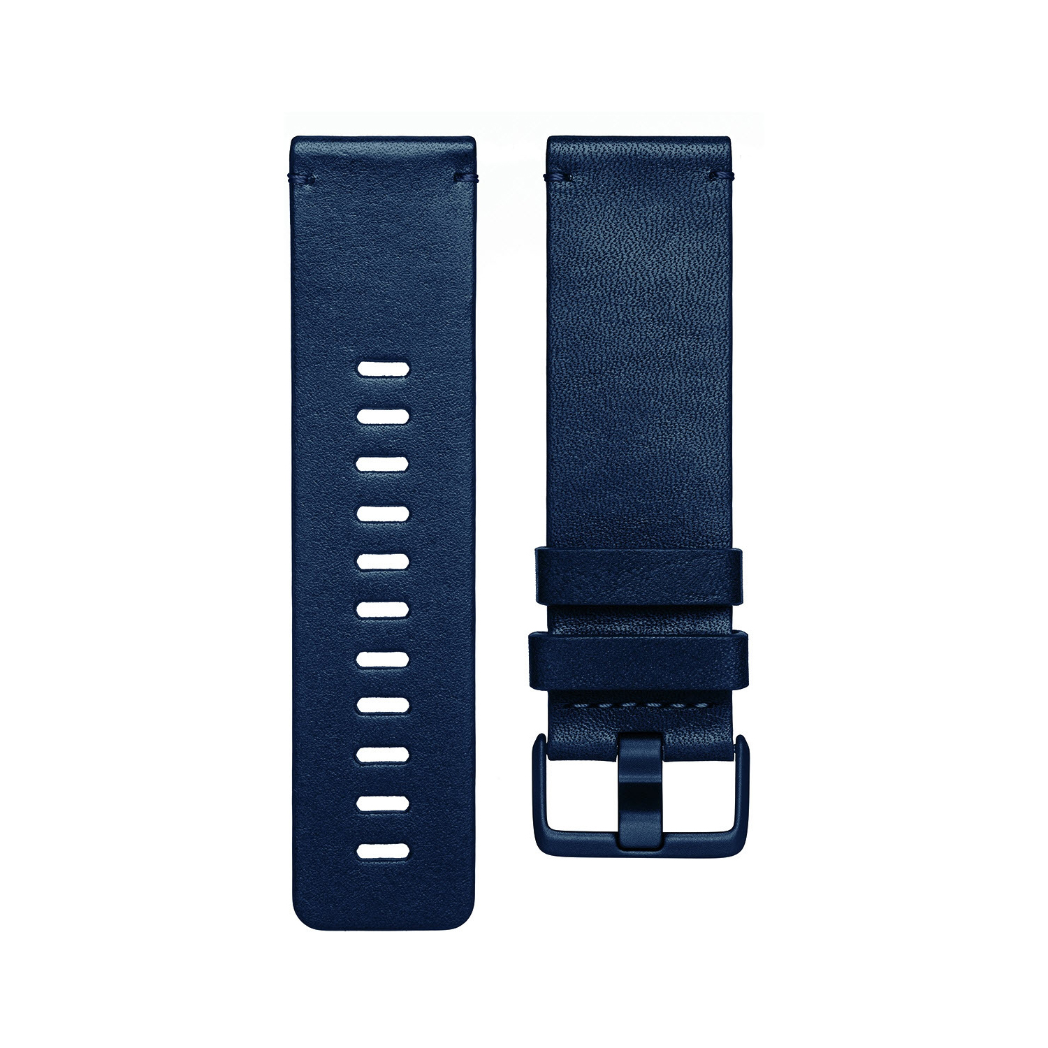 FITBIT Versa, Accessory Leather blau Case Band