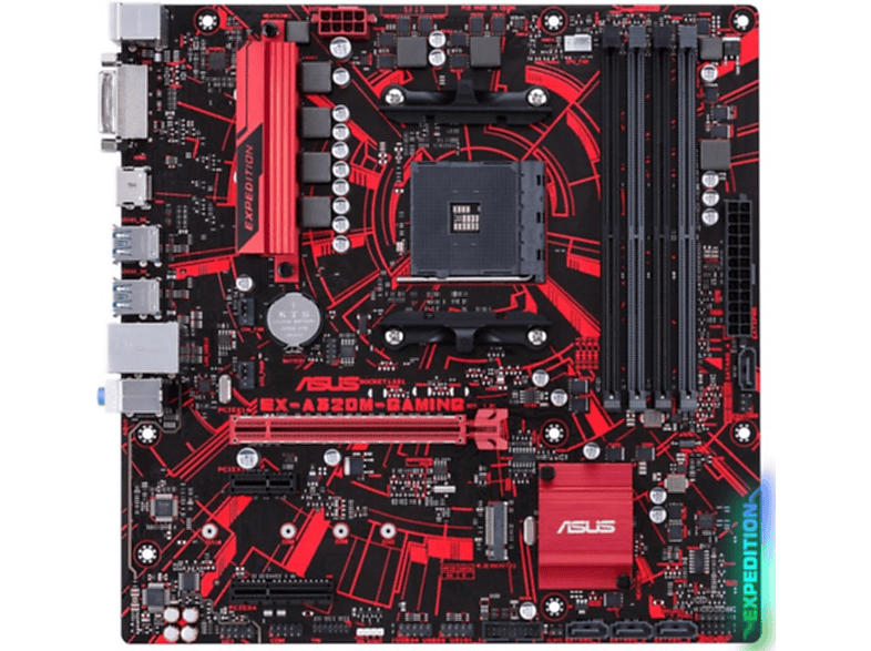 ASUS EX-A320M-GAMING Mainboards schwarz;rot