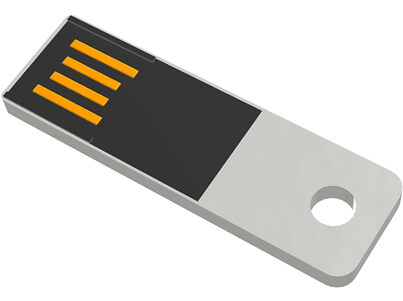 USB GERMANY ® Mini Slim USB-Stick (Weiß, 1 GB)