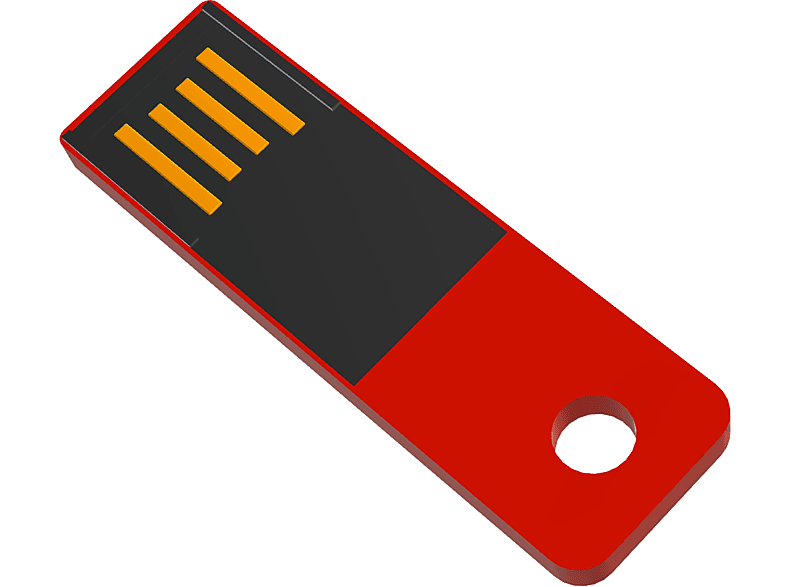 Slim ® GERMANY Mini USB USB-Stick (Rot, 64 GB)