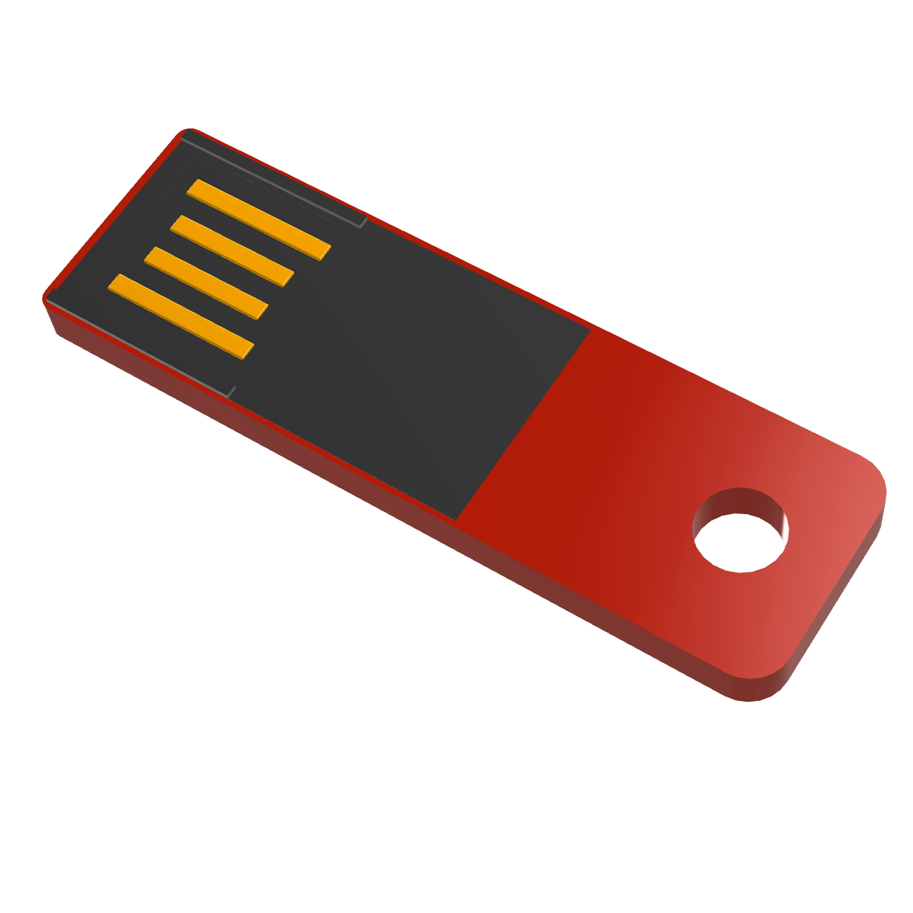 USB-Stick GERMANY 64 GB) (Rot, Mini Slim USB ®