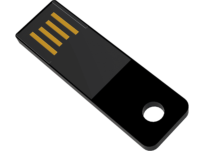 USB GERMANY ® Mini Slim USB-Stick (Schwarz, 128 GB)