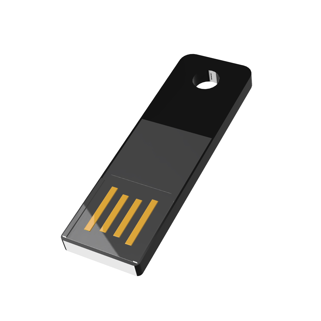 USB GERMANY ® Mini Slim USB-Stick GB) (Schwarz, 128