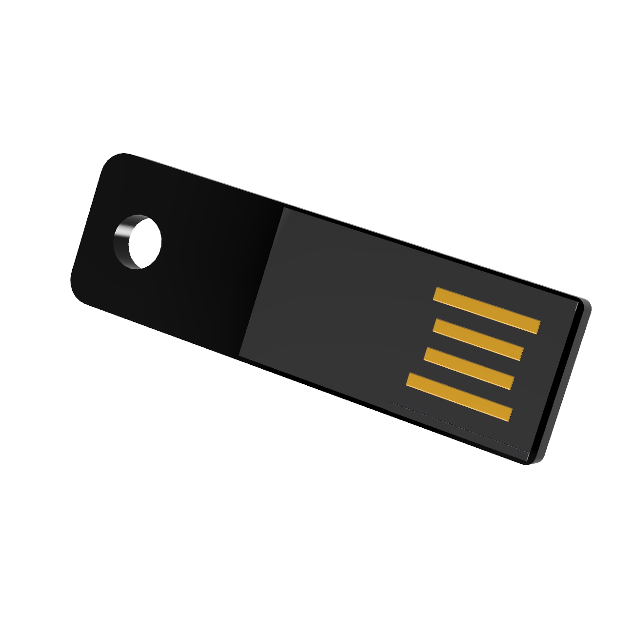 USB GERMANY 8 Slim USB-Stick ® Mini (Schwarz, GB)