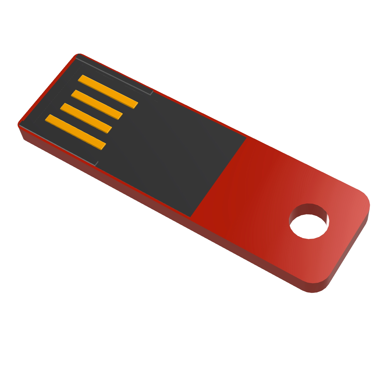 USB GERMANY 128 Slim ® Mini USB-Stick (Rot, GB)