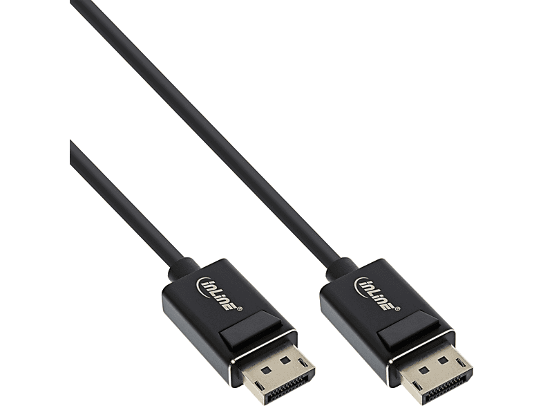 INLINE InLine® DisplayPort 8K4K 2.0 Kabel, schwarz 3m Displayport, schwarz, UHBR, vergoldete