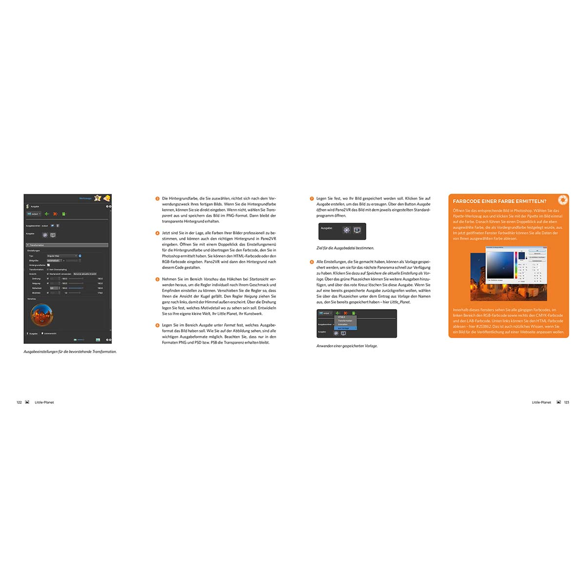 Seite mit Text, Diagrammen und Farbfeldern, auf weißem Hintergrund.