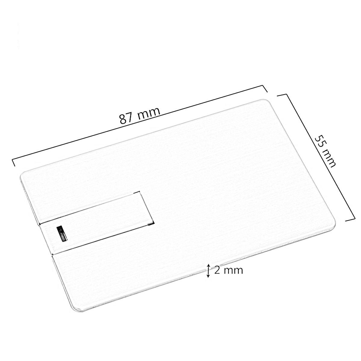 USB GERMANY ® Metall-Kreditkarte (Schwarz, 128 GB) USB-Stick