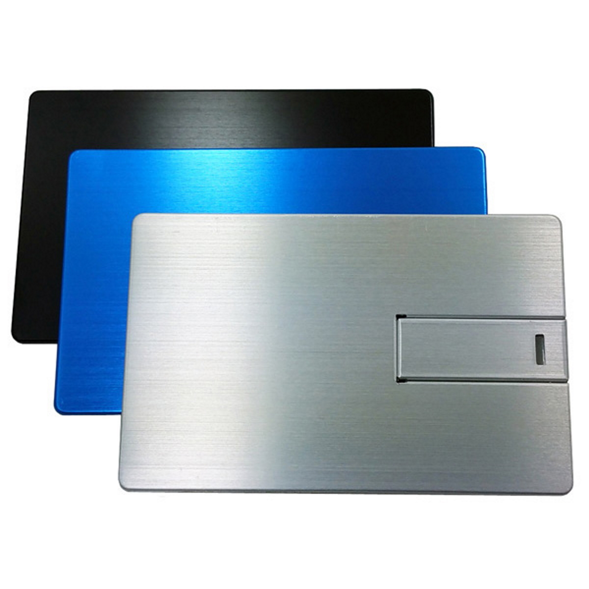 (Schwarz, GERMANY ® 64 USB-Stick Metall-Kreditkarte GB) USB