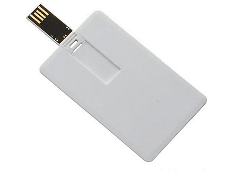 USB GERMANY ® Kreditkarte USB-Stick (Weiss, 4 GB)