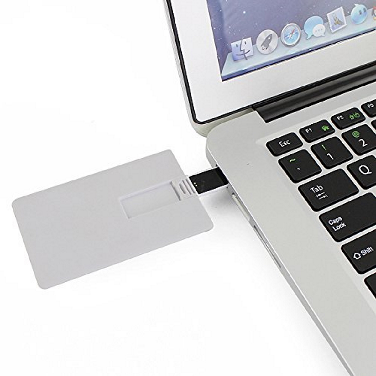 USB GERMANY ® Kreditkarte USB-Stick (Weiss, 4 GB)