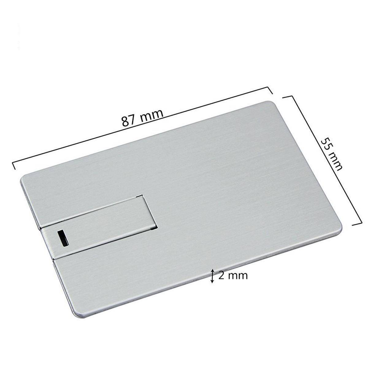 GB) Metall-Kreditkarte 8 GERMANY USB-Stick (Silber, USB ®