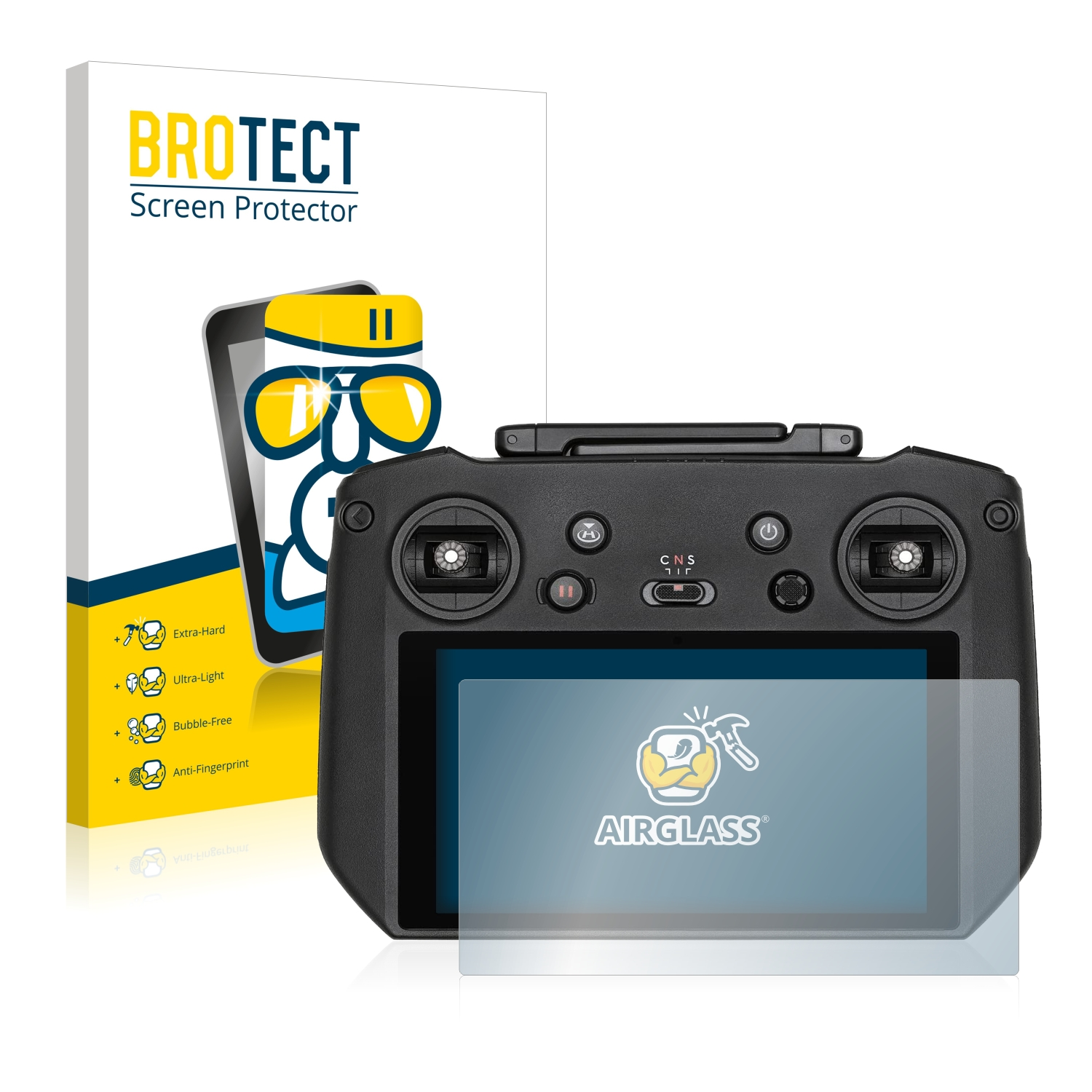 Airglass DJI BROTECT RC klare Schutzfolie(für Pro)