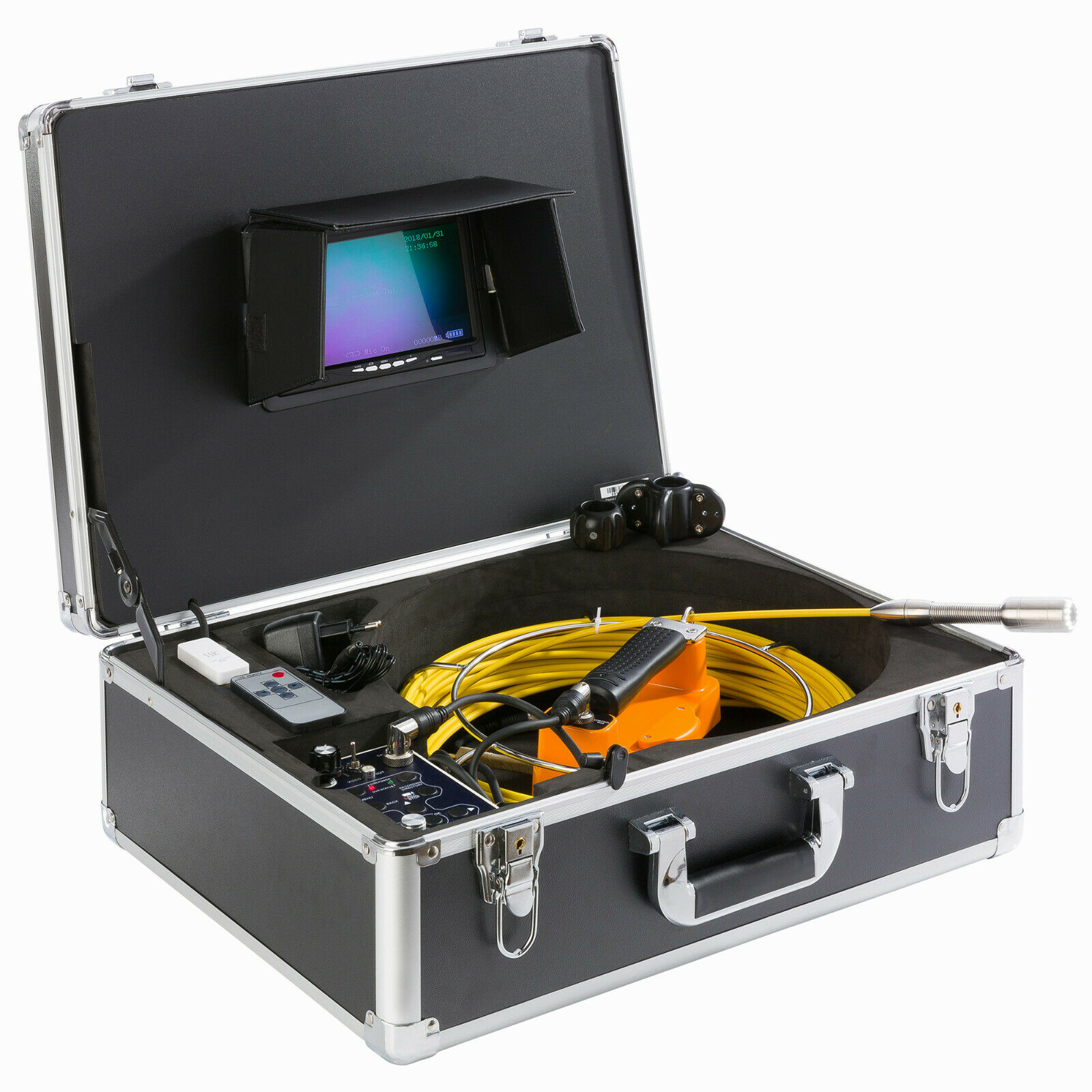 AREBOS Endoskop | Kanalkamera Rohrkamera, Mehrfarbig USB | | | Anschluss 30 mit IP68 Wasserdicht m 