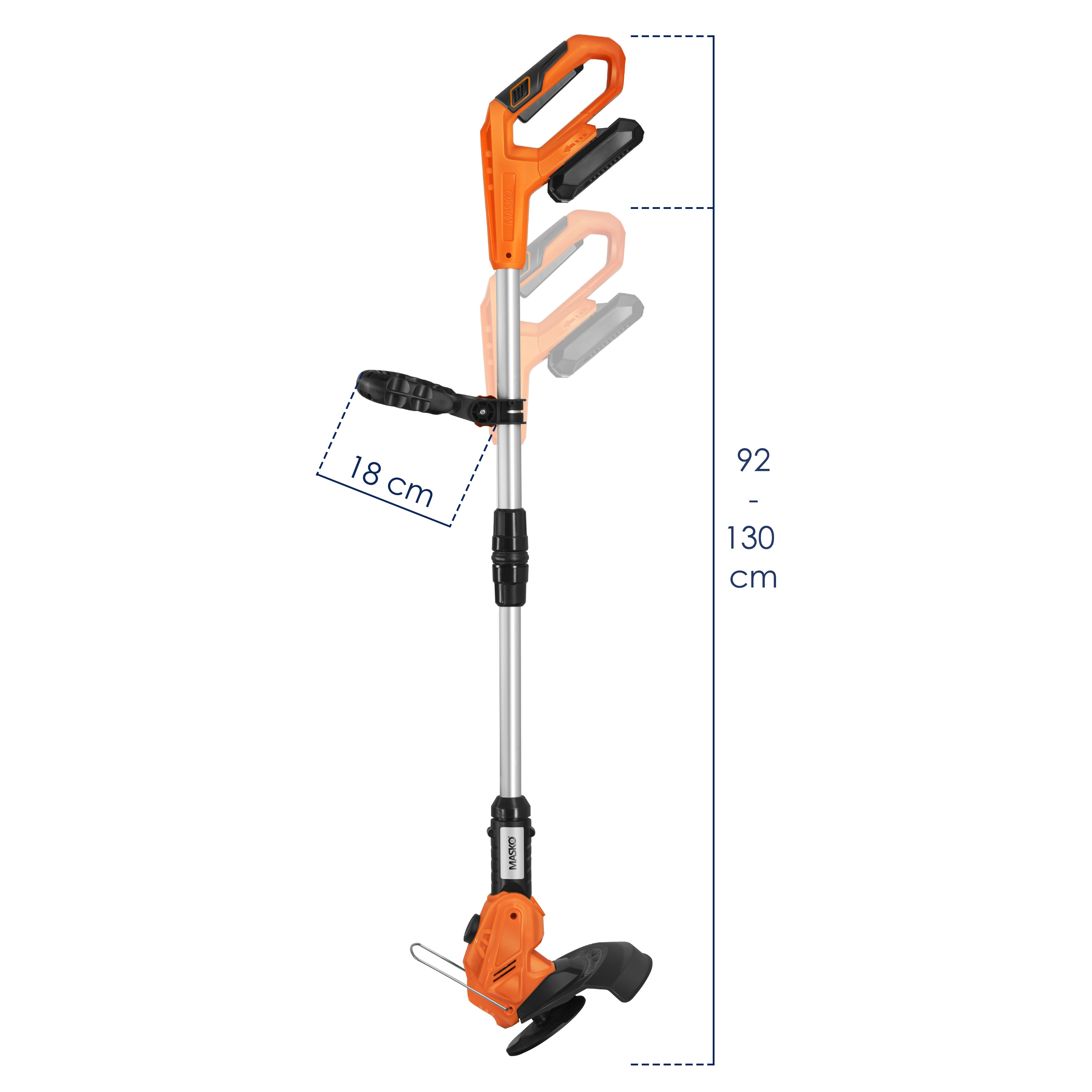 MASKO 22107 Rasentrimmer orange Motorsense