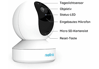 REOLINK E1 Zoom inkl. 64 GB, Überwachungskamera, Auflösung Video: 2560 x 1920 pixels