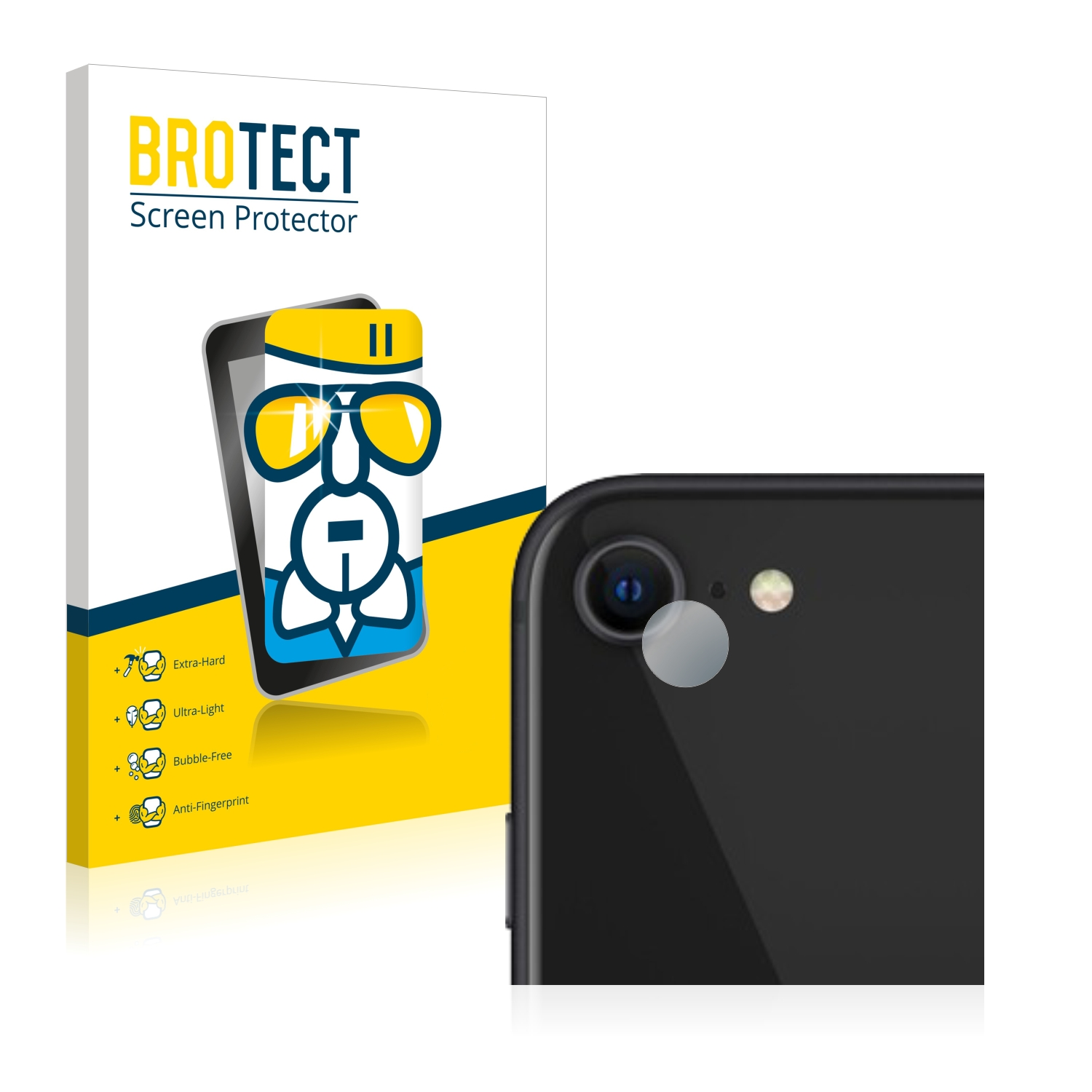 Airglass SE BROTECT Schutzfolie(für klare iPhone Apple 2 2020)