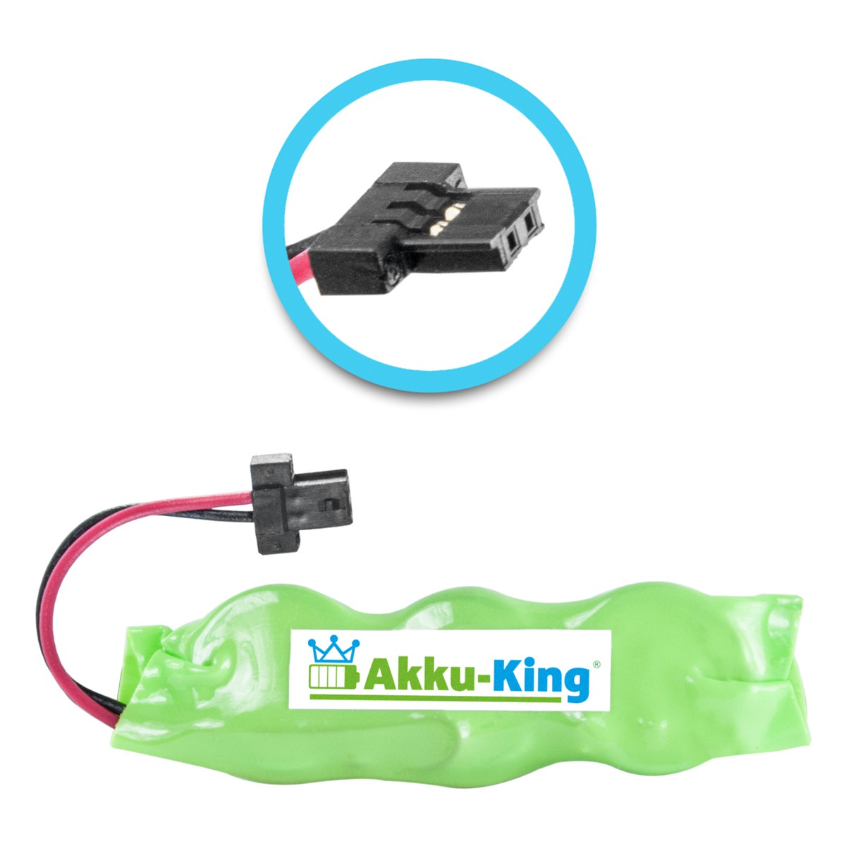 20mAh Symbol AKKU-KING Volt, kompatibel mit Akku Geräte-Akku, Ni-MH 3.6 MC1000