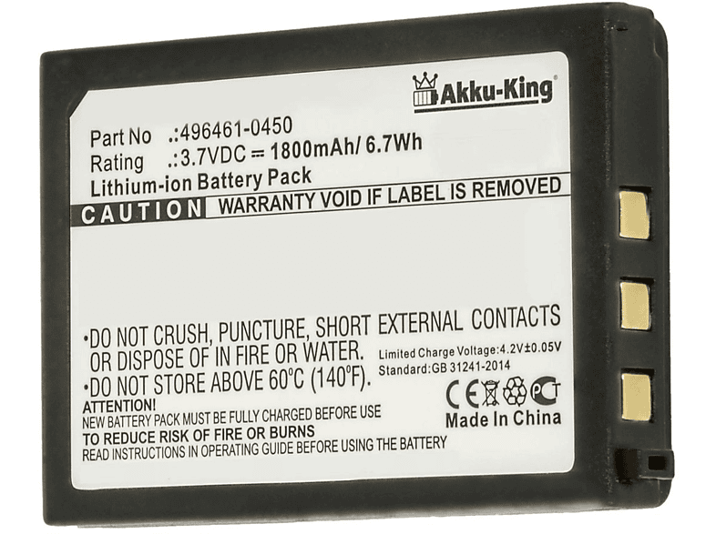 Volt, mit kompatibel AKKU-KING Denso 1800mAh Geräte-Akku, Li-Ion 3.7 BT-20L Akku