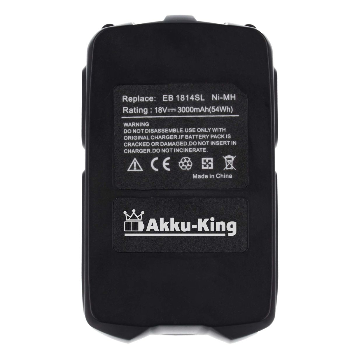 Werkzeug-Akku, AKKU-KING Volt, mit 18.0 Hitachi kompatibel Ni-MH 3000mAh 18DL C Akku