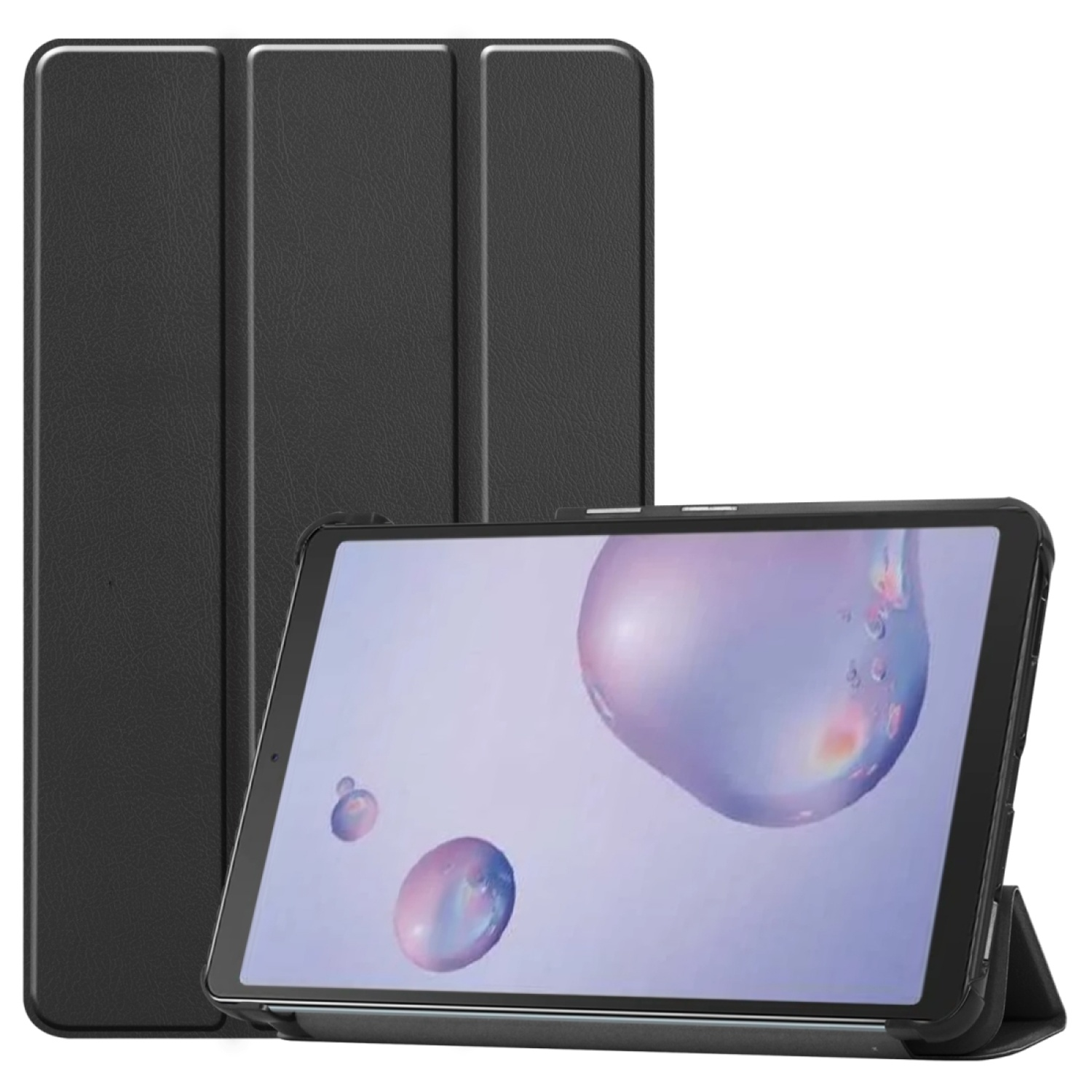 KÖNIG DESIGN Schutzhülle für Kunststoff, Schwarz Tablethülle Bookcover Samsung