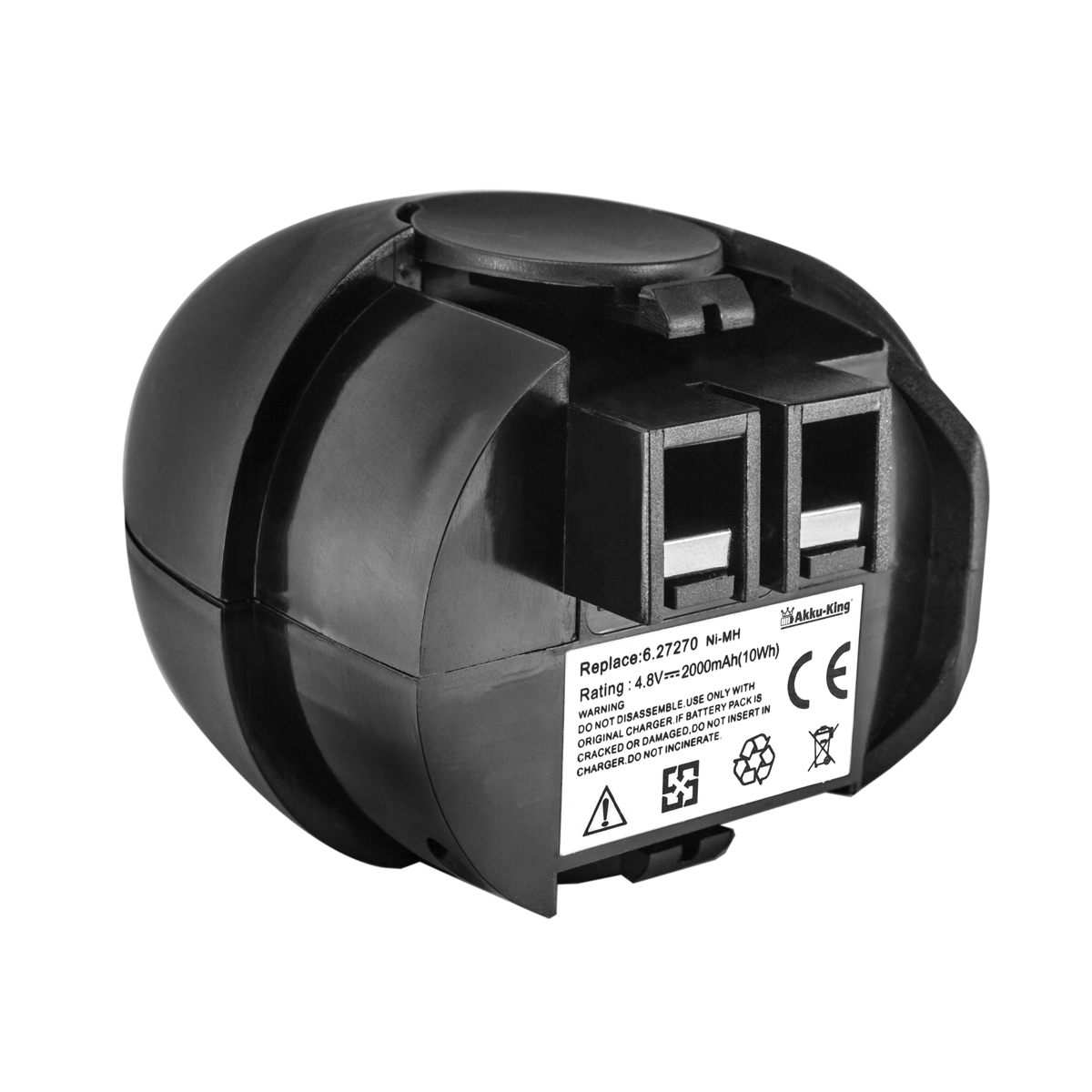 AKKU-KING Akku kompatibel 4.8 6.31858 mit Werkzeug-Akku, Ni-MH Metabo Volt, 2100mAh