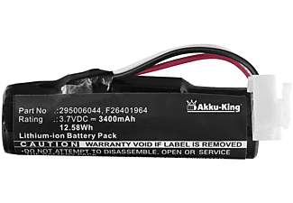 AKKU-KING Akku kompatibel mit Ingenico 295006044 Li-Ion Geräte-Akku, 3.7 Volt, 3400mAh
