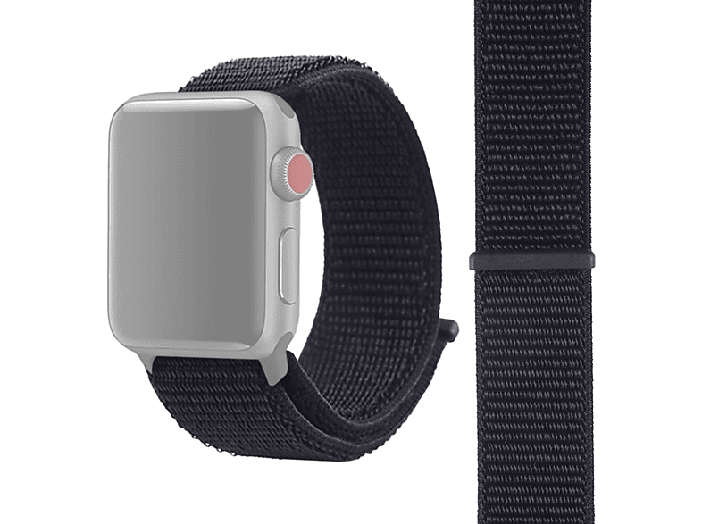 7 KÖNIG 45mm, Apple, Watch Ersatzarmband, Sportarmband, DESIGN Series Schwarz