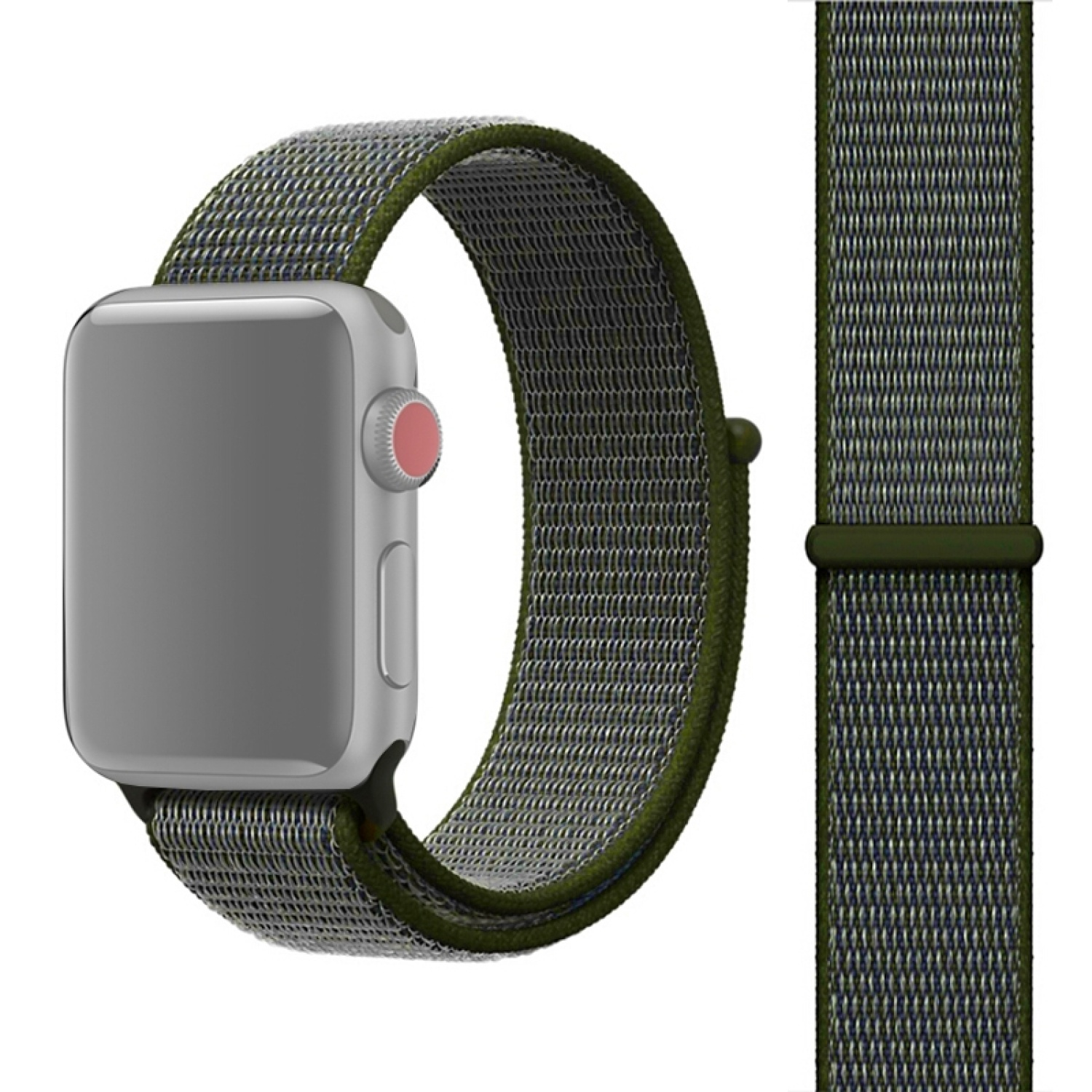 KÖNIG DESIGN 7 Series Grün Ersatzarmband, 45mm, Watch Sportarmband, Apple