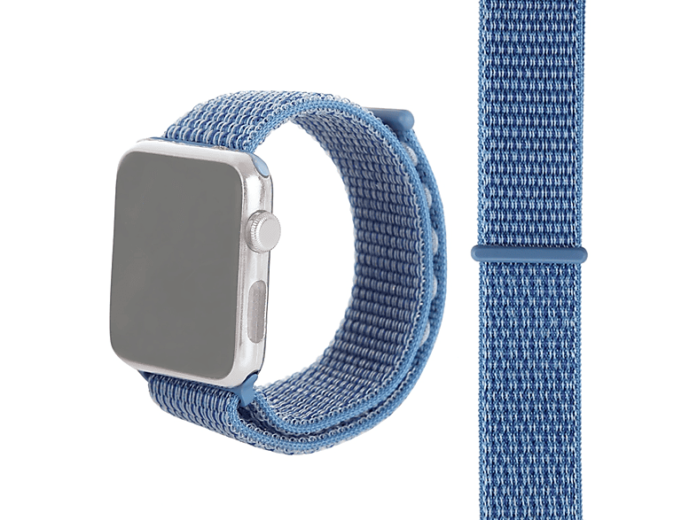 KÖNIG DESIGN Sportarmband, Ersatzarmband, Watch Blau Series 7 Apple, 45mm
