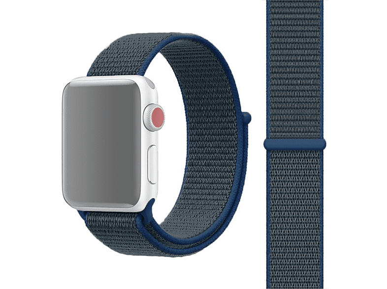 KÖNIG DESIGN Ersatzarmband, Apple, Blau Watch Series 7 45mm, Sportarmband