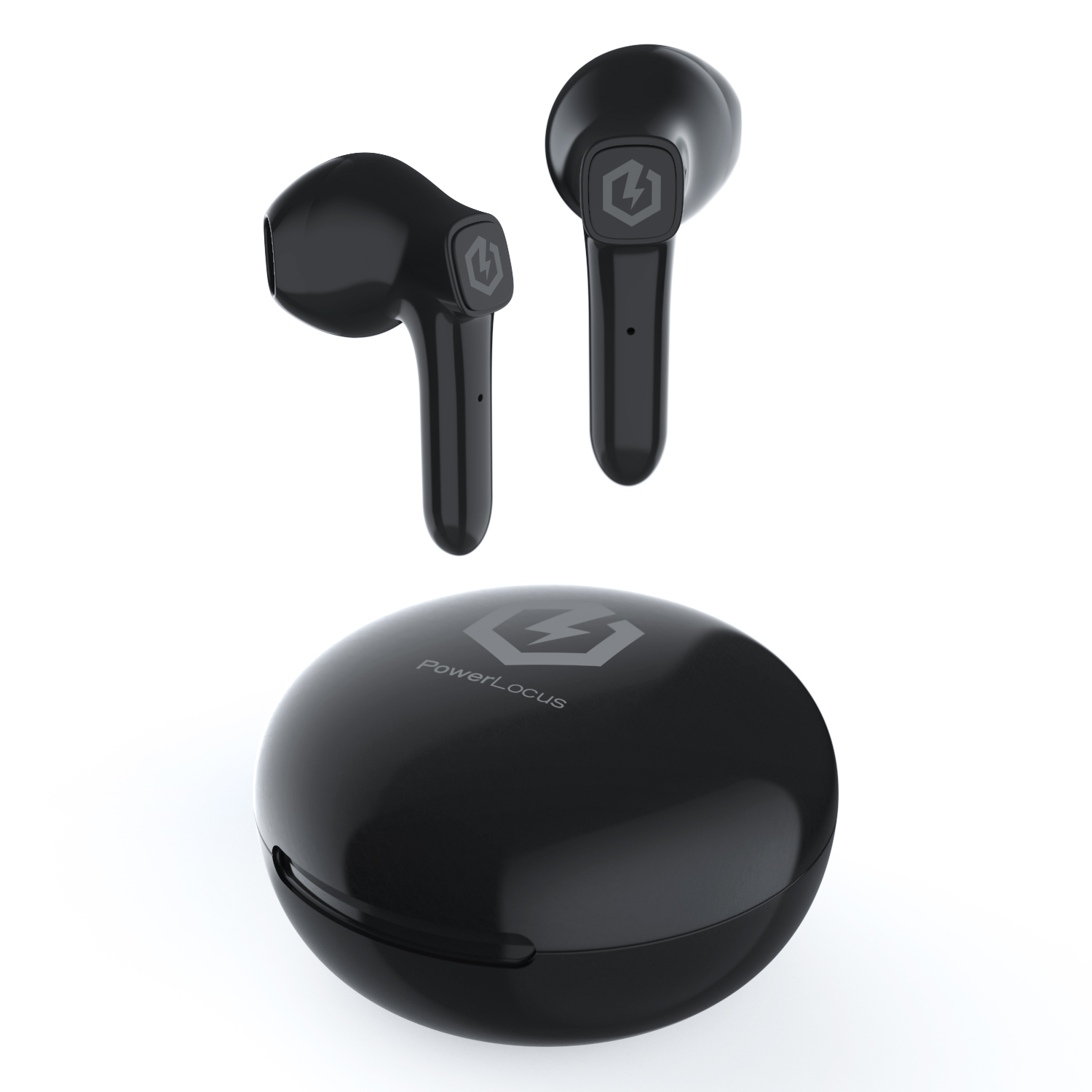 POWERLOCUS PLX4, In-ear Schwarz Kopfhörer Bluetooth