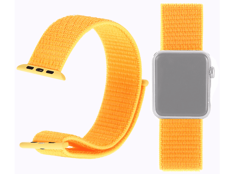 KÖNIG DESIGN Sportarmband, Ersatzarmband, 45mm, Series Gelb Apple, 7 Watch
