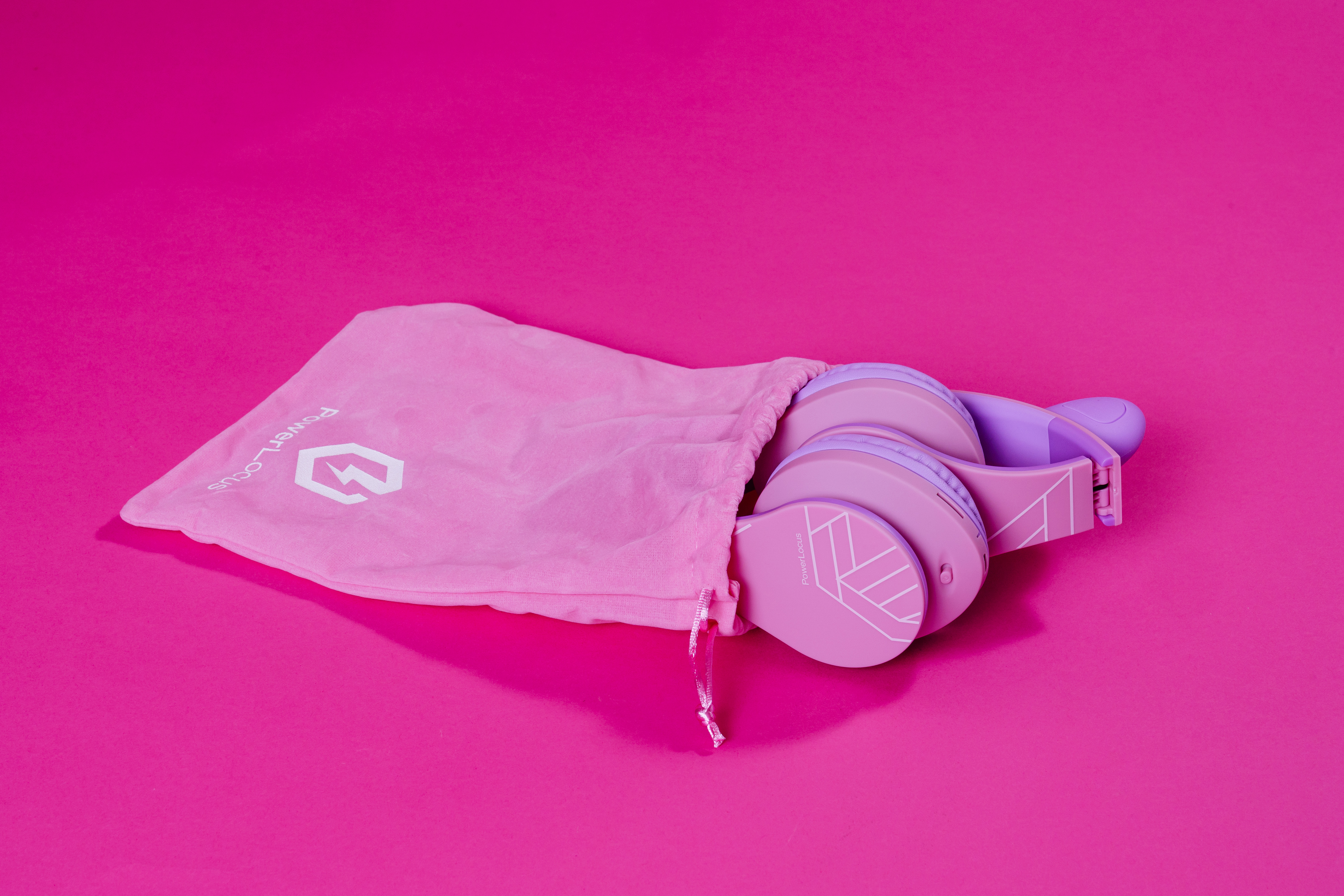 POWERLOCUS P2 für Kinder, Over-ear Lila Kopfhörer Bluetooth