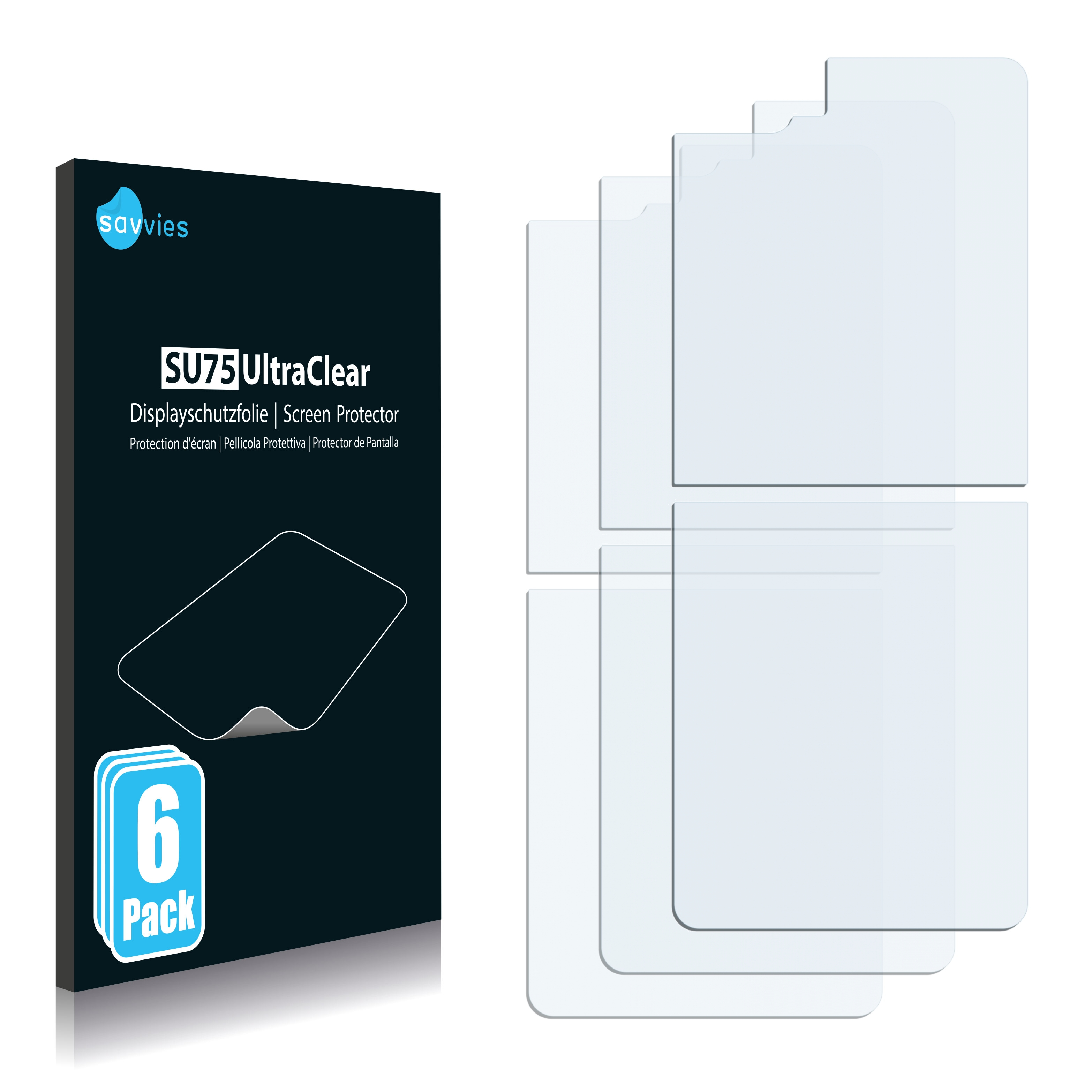 6x klare Schutzfolie(für Samsung Galaxy Flip Z (Rückseite)) SAVVIES