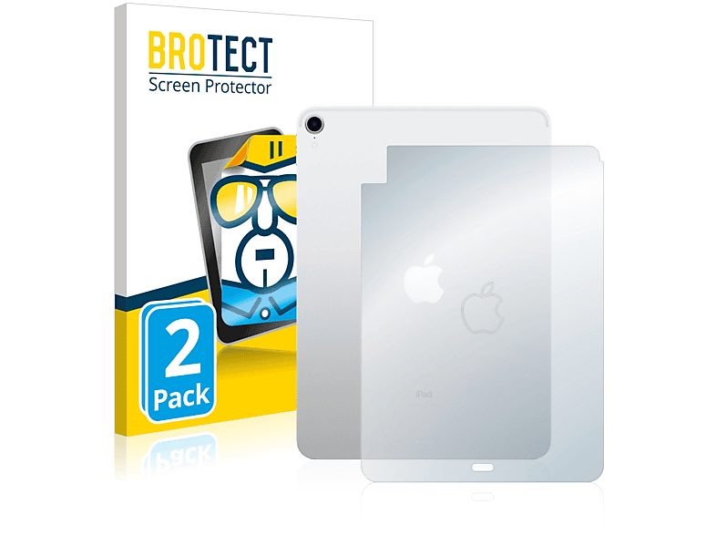 BROTECT 2x klare Schutzfolie(für Apple 4 WiFi (4. Air iPad Gen.)) 2020 Cellular