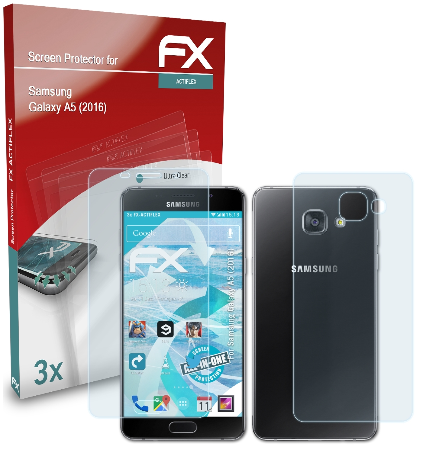 FX-ActiFleX A5 ATFOLIX Displayschutz(für Samsung Galaxy 3x (2016))