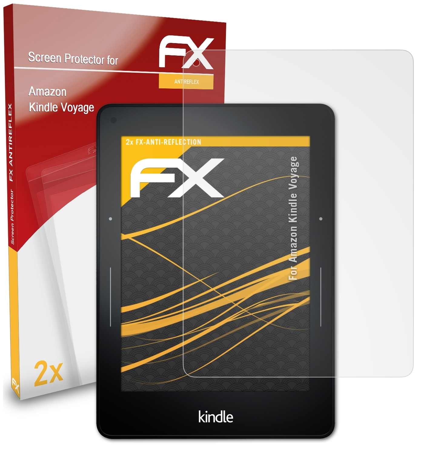 Displayschutz(für FX-Antireflex Amazon Voyage) Kindle 2x ATFOLIX