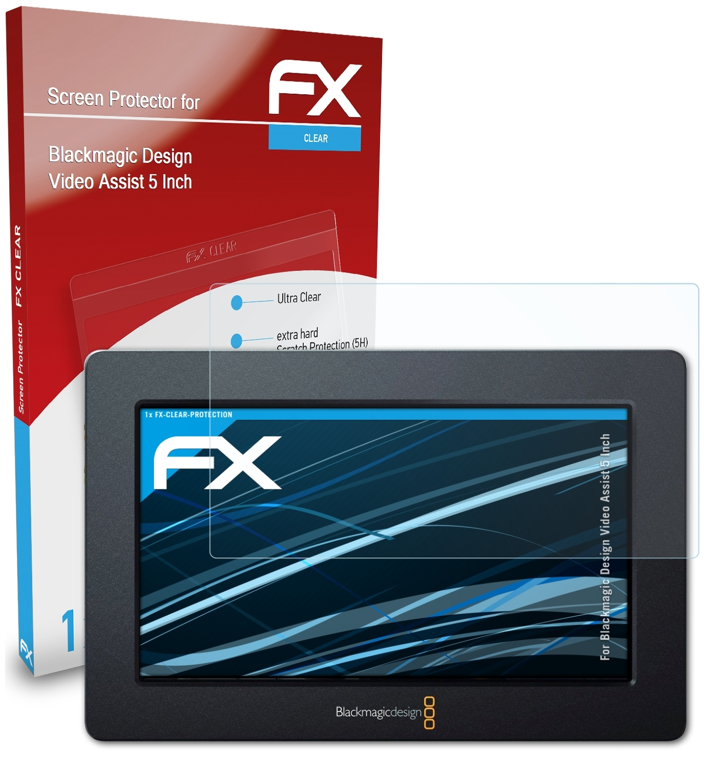 ATFOLIX FX-Clear Design Inch)) (5 Assist Video Displayschutz(für Blackmagic