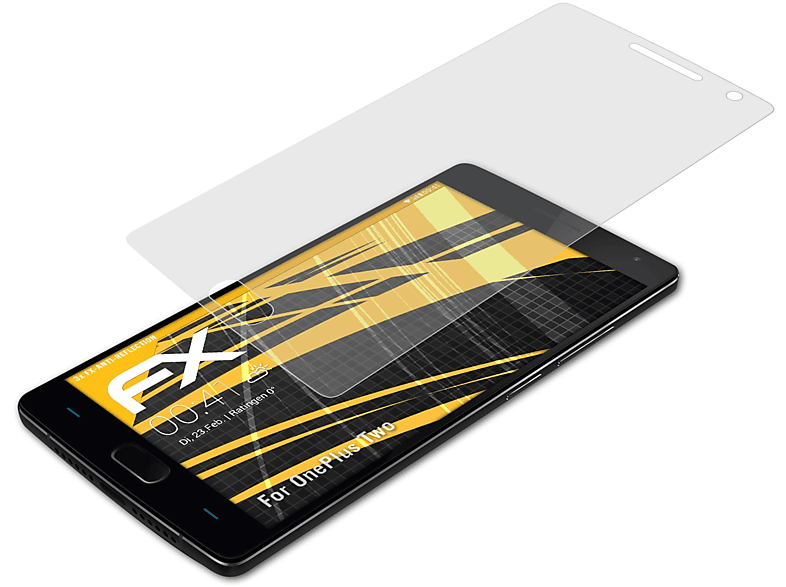 ATFOLIX 3x FX-Antireflex Displayschutz(für Two) OnePlus