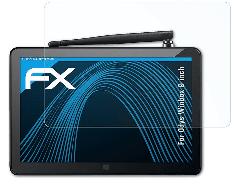 ATFOLIX 2x FX-Clear Displayschutz(für Odys Winbox (9 inch))