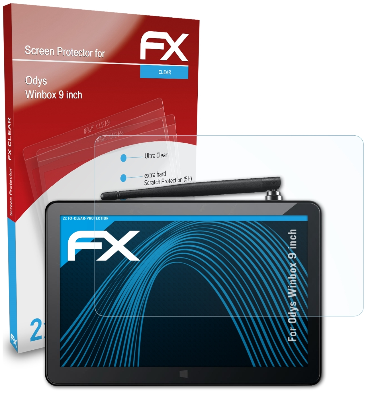 ATFOLIX 2x FX-Clear Displayschutz(für Odys inch)) (9 Winbox