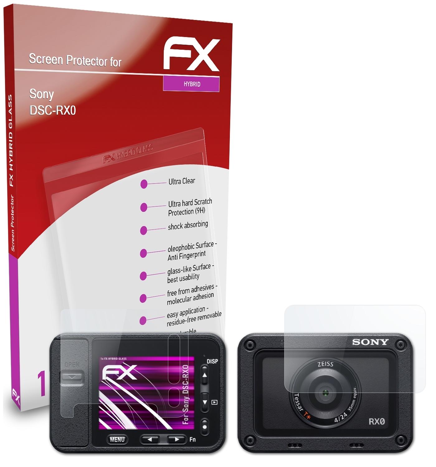 Schutzglas(für DSC-RX0) Sony FX-Hybrid-Glass ATFOLIX