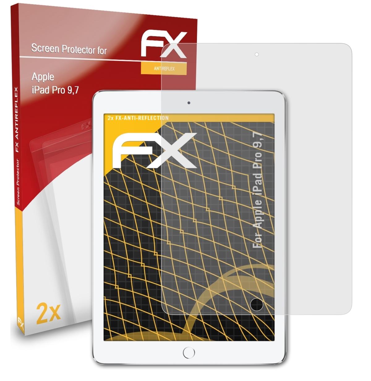 ATFOLIX 2x Apple 9,7) Pro Displayschutz(für iPad FX-Antireflex