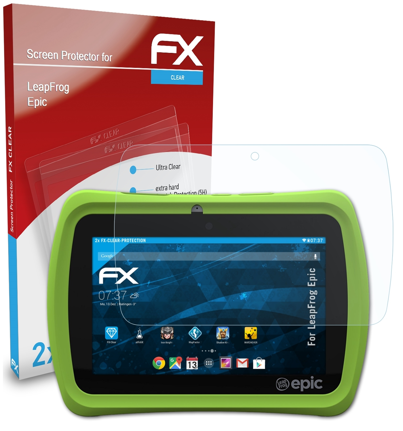 FX-Clear Displayschutz(für Epic) LeapFrog 2x ATFOLIX